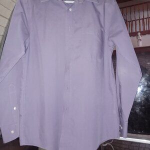 Croft & Barrow Men's Button-Up Shirt 15 32/33 Med Purple